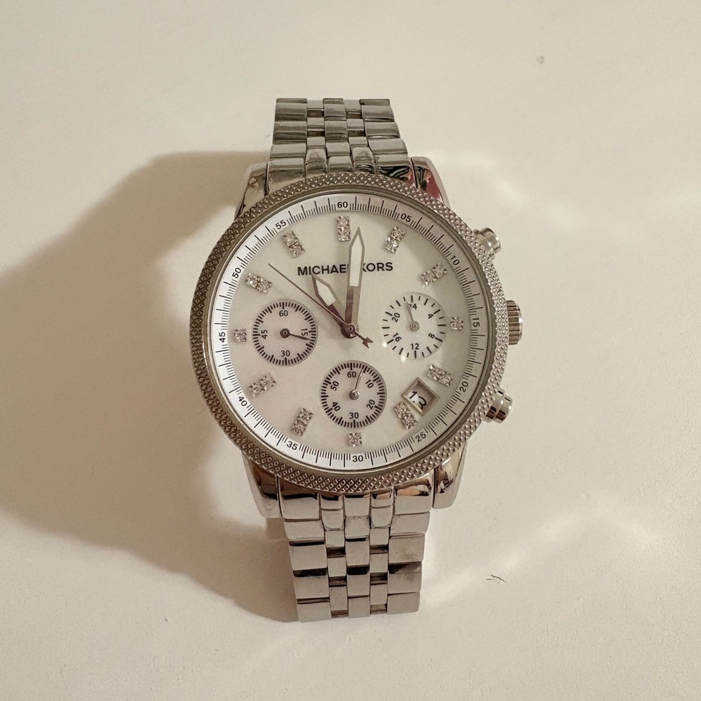 Michael Kors Silver Multifunction Watch - image 1